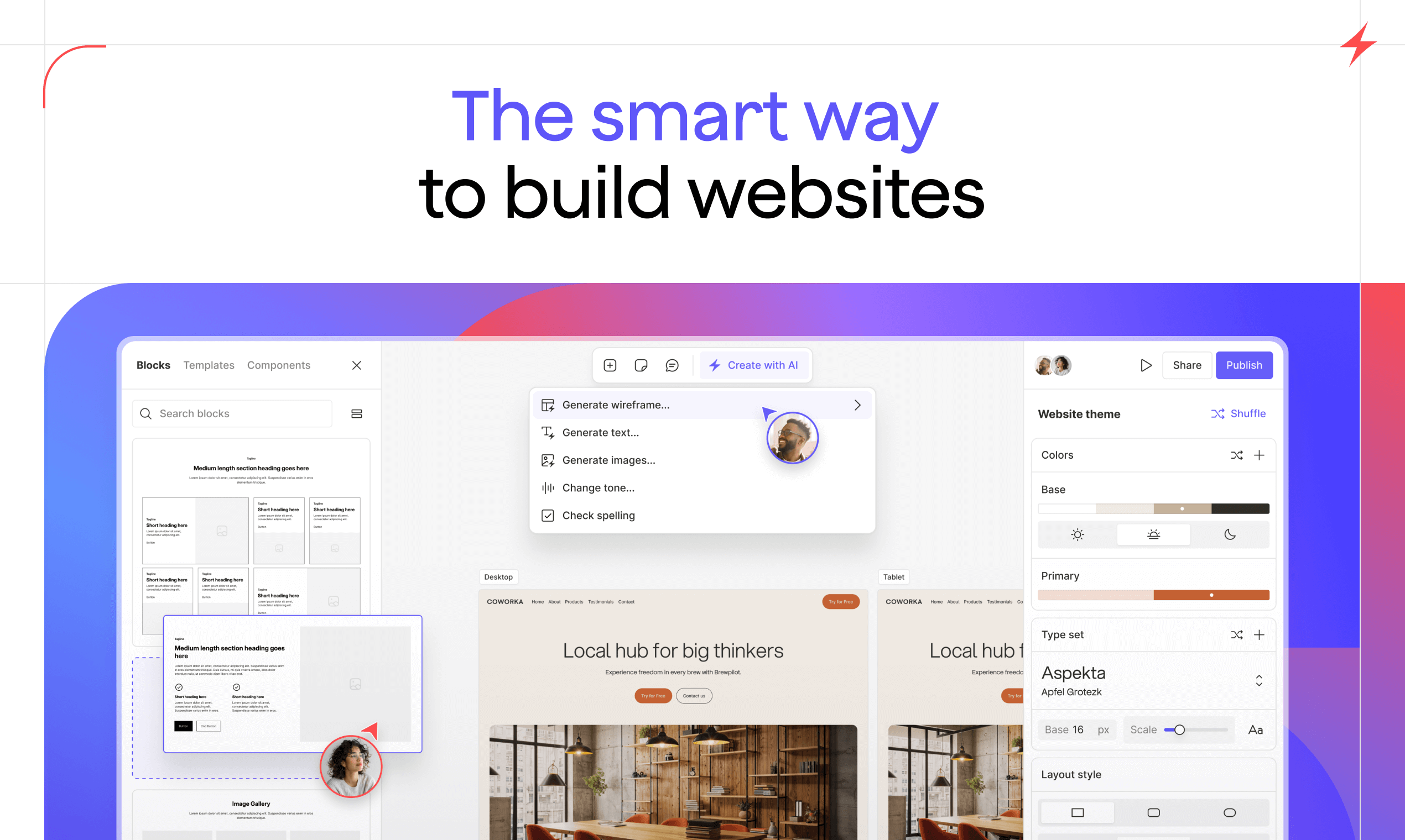 Scene 2.0 - Modular AI Web Builder