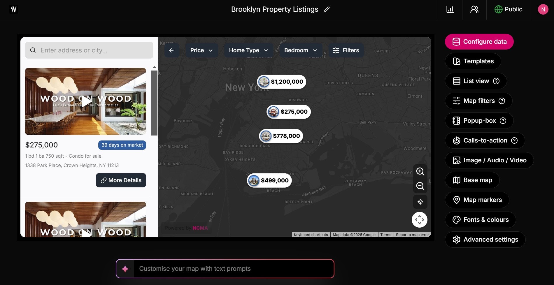 No Code Map App