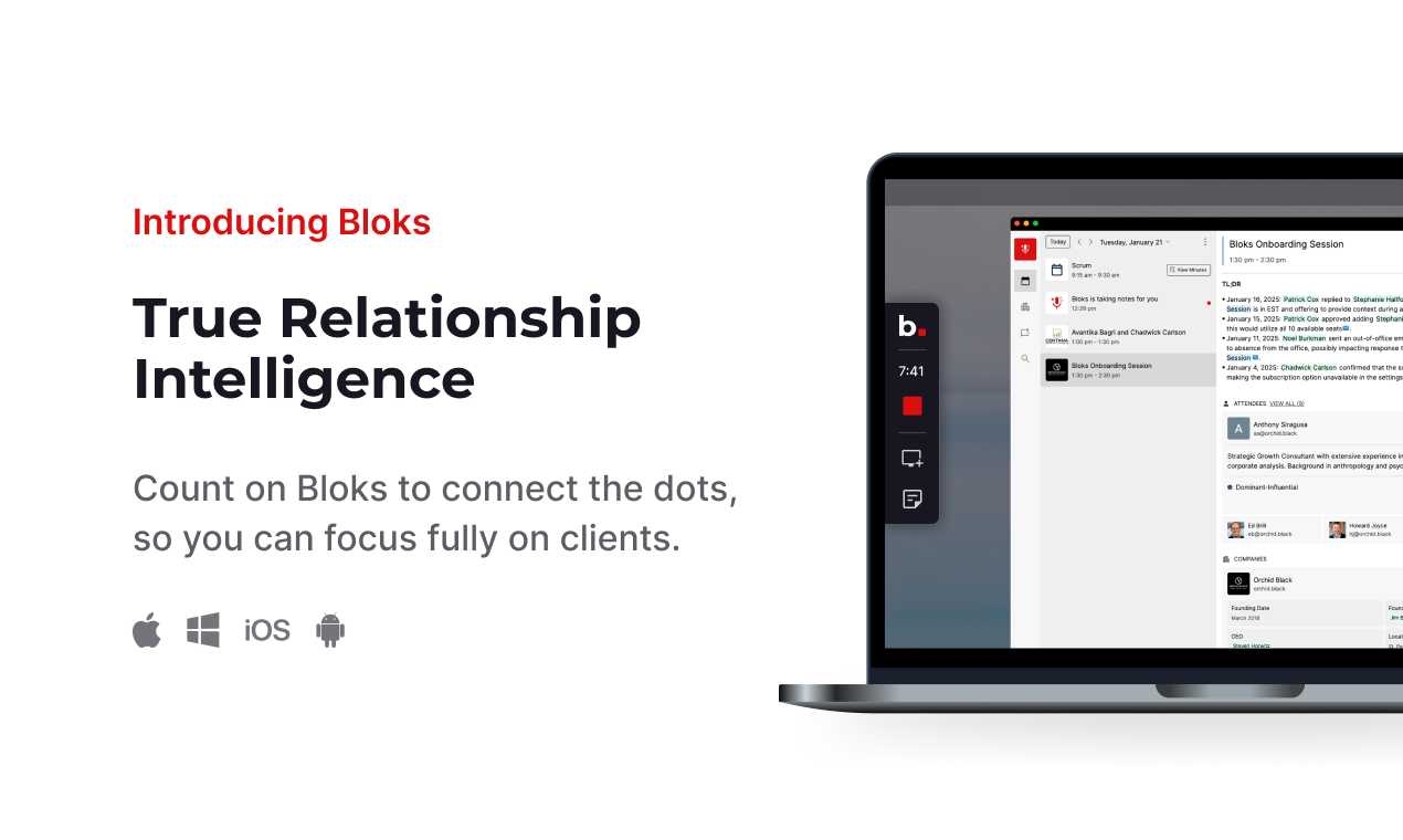 Bloks | True Relationship Intelligence