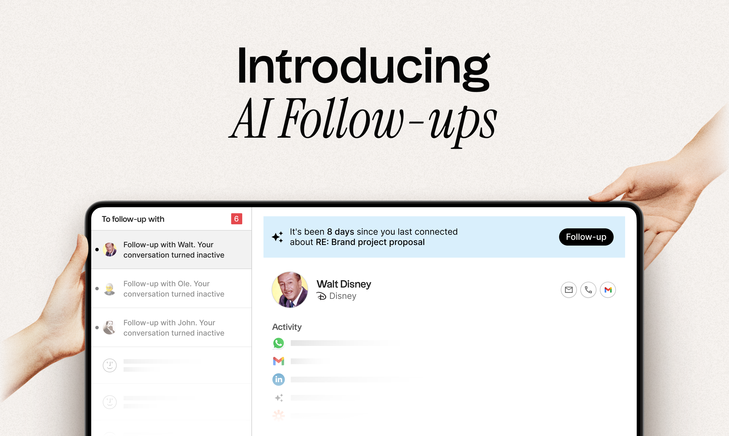 AI Follow-ups by folk