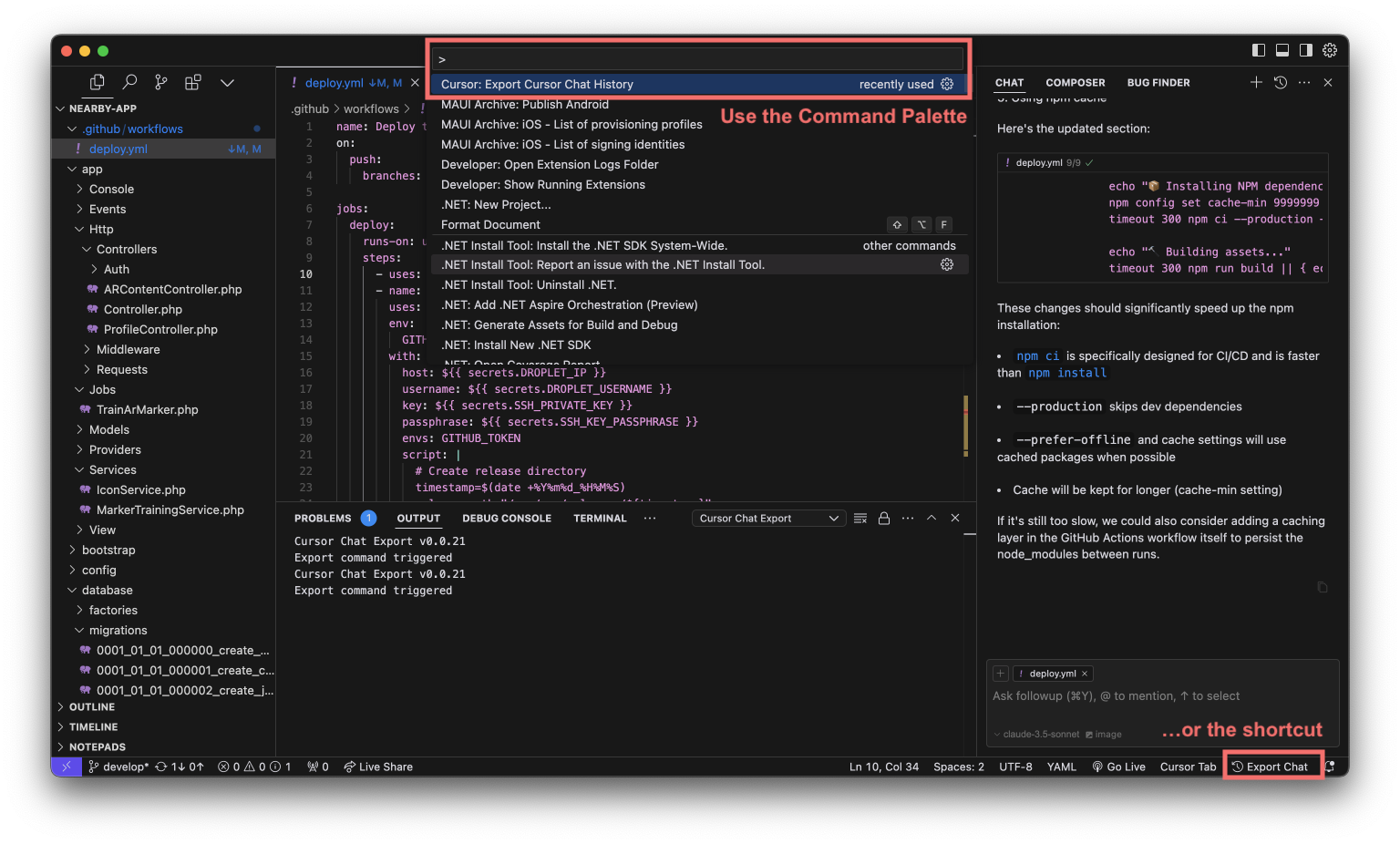 Cursor Convo Export