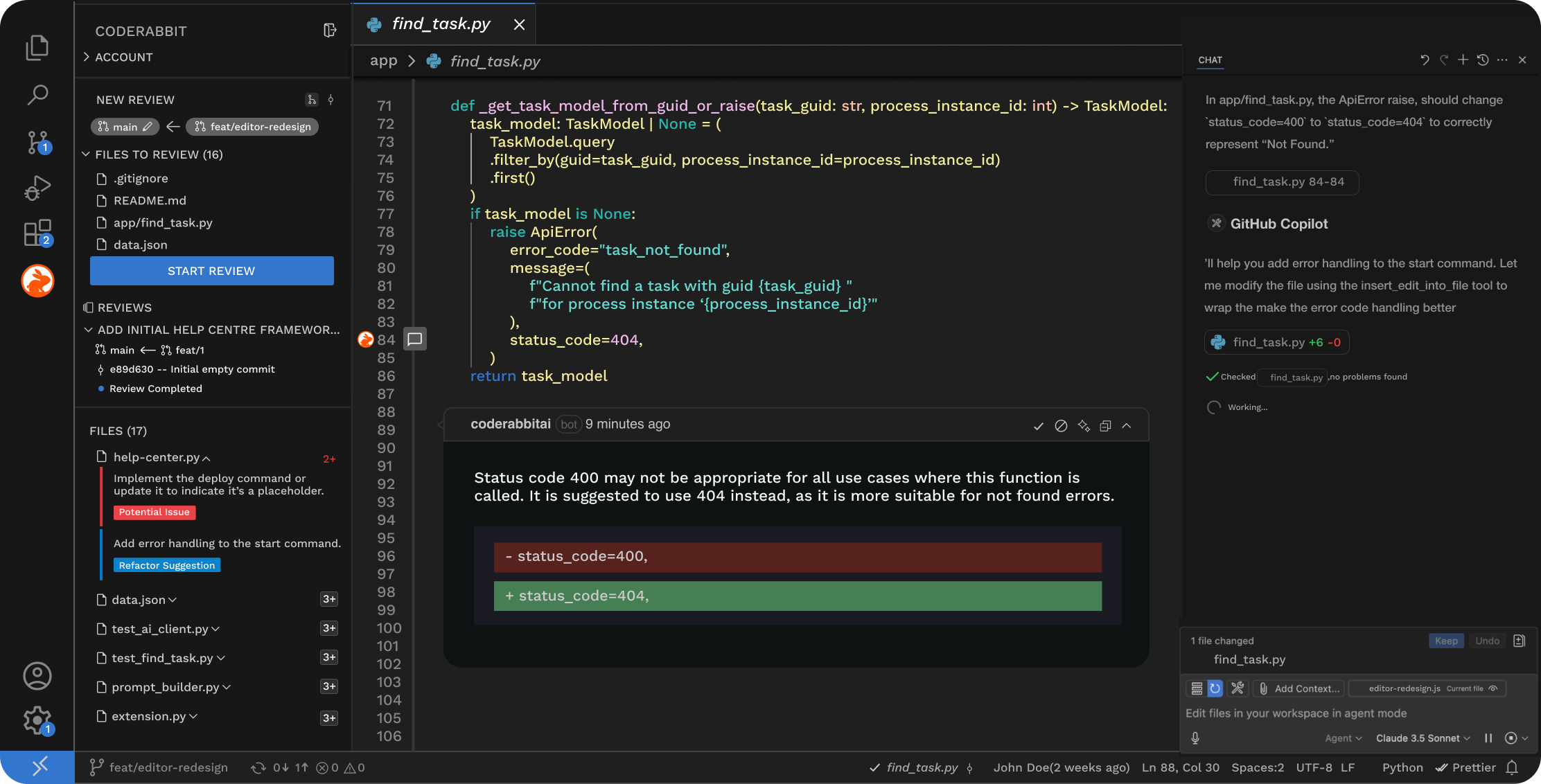 CodeRabbit VSCode Extension