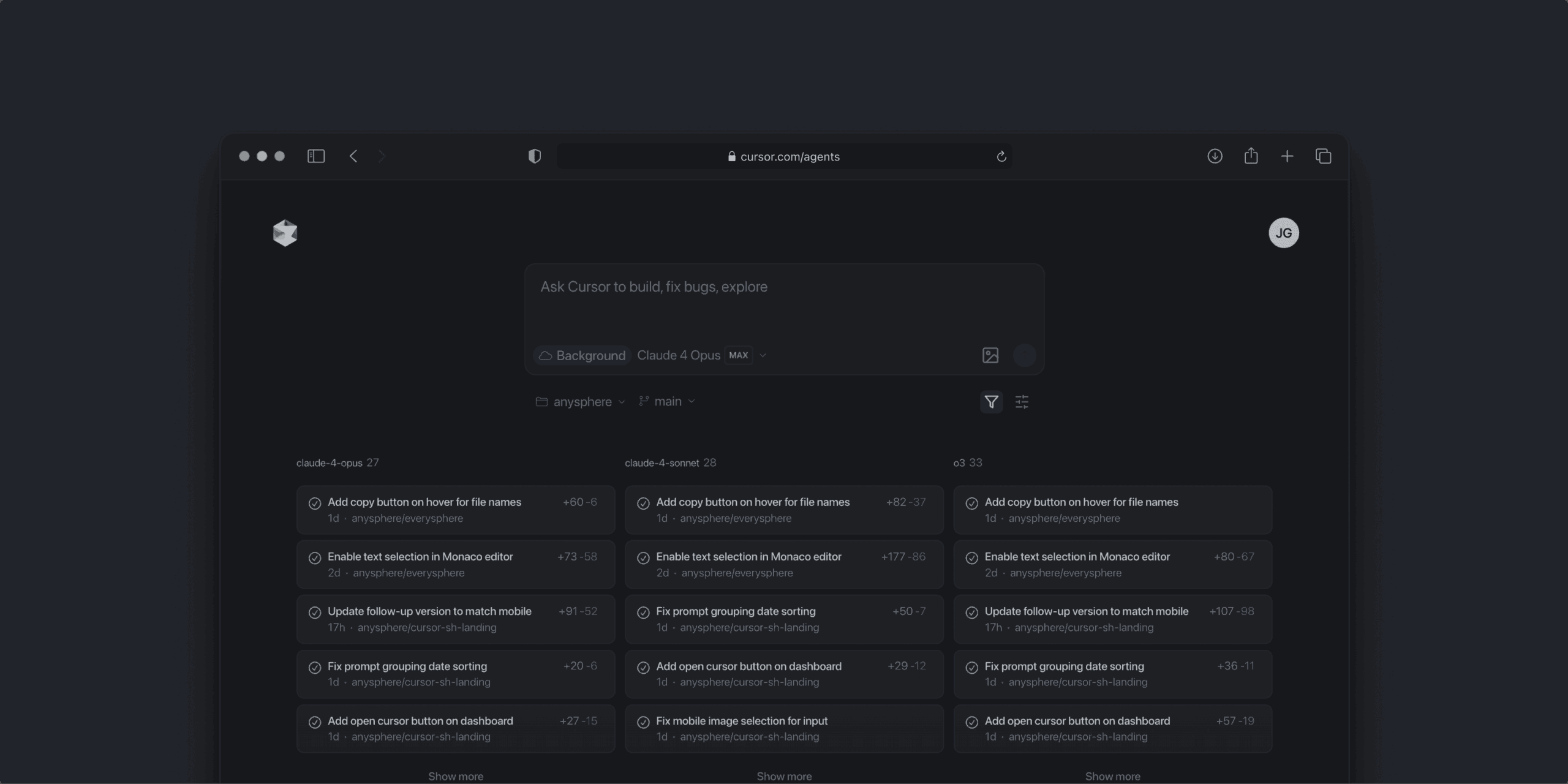 Cursor Agents: Browsers & Mobile