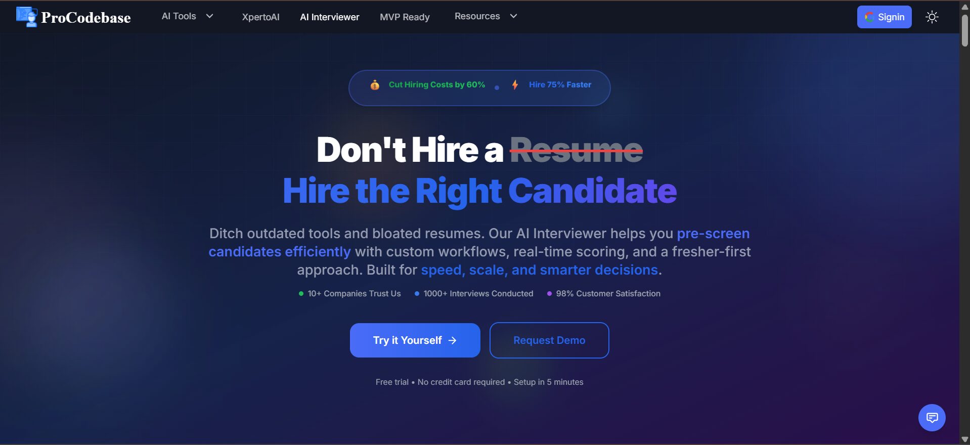 AI Interviewer by ProCodebase