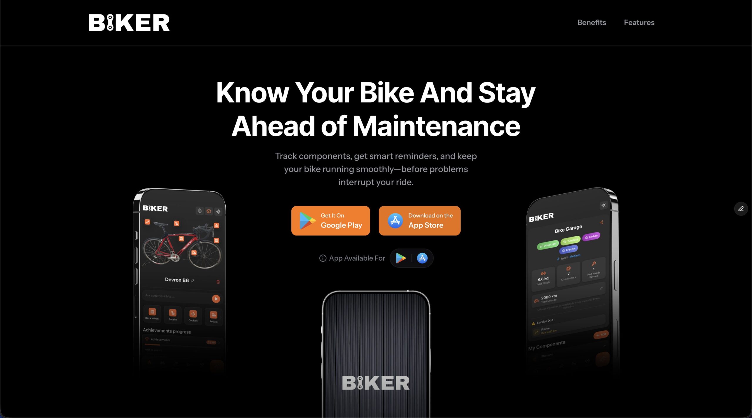 Biker 2.0: Bicycle track & maintain