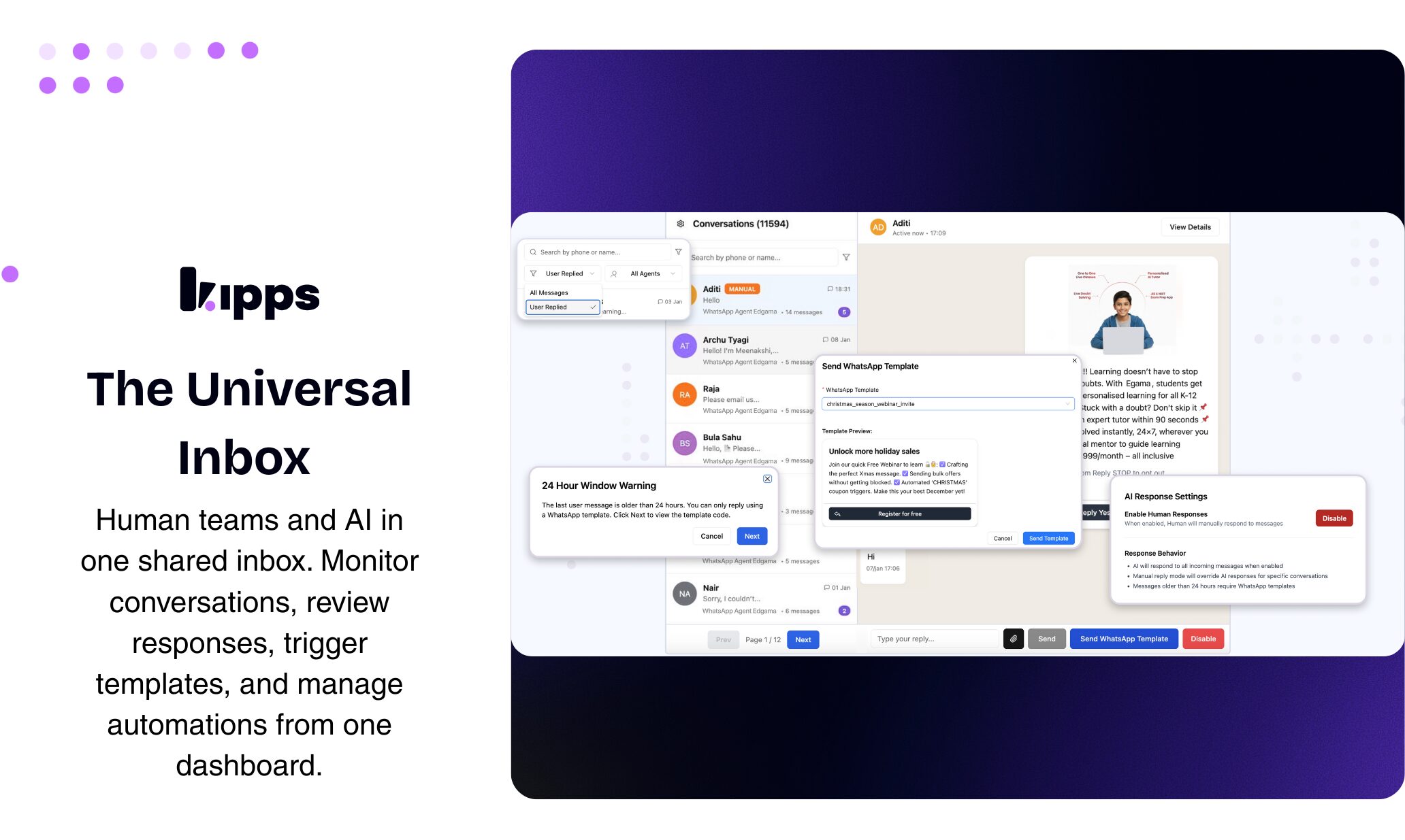 Kipps AI WhatsApp Agent